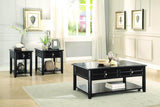 Homelegance Carrier Chairside Table w/Functional Drawer in Espresso