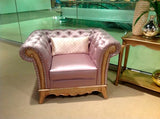 Homelegance Chambord Chair, Imitation Silk Fabric In Opulent Mix Of Silver And Gold Hues