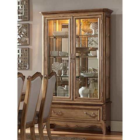 Homelegance Chambord China & Buffet In Antique Gold