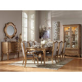 Homelegance Chambord Dining Table With 16" Leaf In Antique Gold