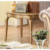 Homelegance Chambord End Table In Antique Gold