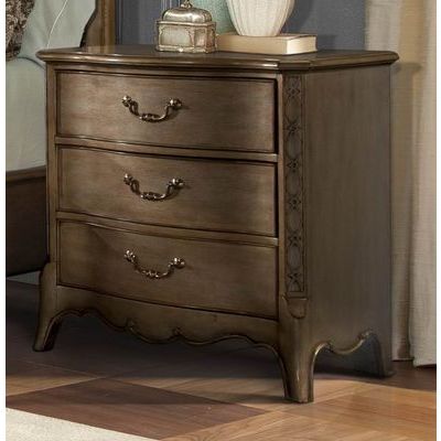 Homelegance Chambord Night Stand In Antique Gold