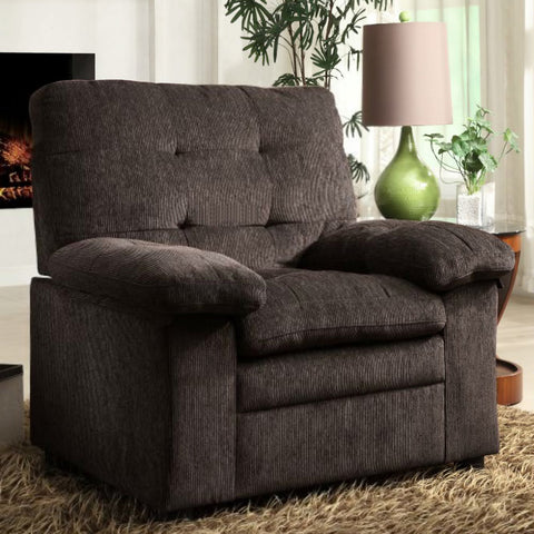 Homelegance Charley Arm Chair in Chocolate Chenille
