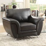 Homelegance Chaska Chair in Black Leather