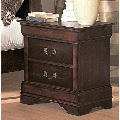 Homelegance Chateau Brown 22 Inch Nightstand in Warm Cherry