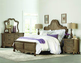 Homelegance Chrysanthe Panel Bed in Oak