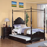 Homelegance Cinderella Canopy Poster Bed in Cherry