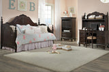 Homelegance Cinderella 4 Piece Day Bed Kids' Bedroom Set in Dark Cherry