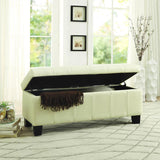 Homelegance Clair Lift Top Storage Bench in Taupe