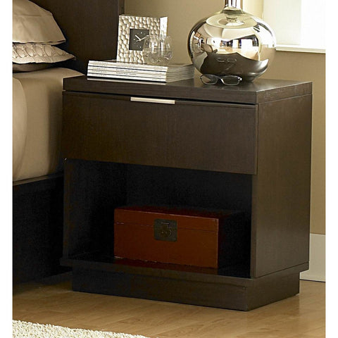 Homelegance Cologne 26 Inch Nightstand in Smoky Brown