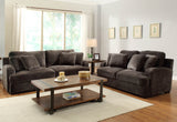 Homelegance Craine Upholstered Sofa in Grey Microfiber