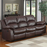 Homelegance Cranley 2 Piece Living Room Set in Brown Leather