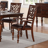 Homelegance Creswell 7 Piece Dining Room Set in Rich Cherry