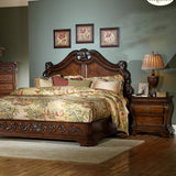 Homelegance Cromwell Mansion Bed in Warm Cherry