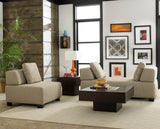 Homelegance Darby 2 Piece Living Room Set in Oatmeal Fabric
