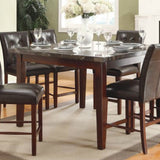 Homelegance Decatur 7 Piece Counter Dining Room Set w/ Marble Top