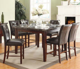 Homelegance Decatur 8 Piece Counter Dining Room Set w/ Marble Top