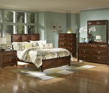 Homelegance Diamond Palace Panel Bed in Cherry