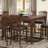 Homelegance Dickens Counter Height Table in Rich Brown