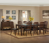 Homelegance Dickens Dining Table in Rich Brown
