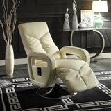 Homelegance Diem Swivel Reclining Chair in Taupe Leather