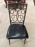 Homelegance Dryden Side Chair In Black Bi-Cast Vinyl