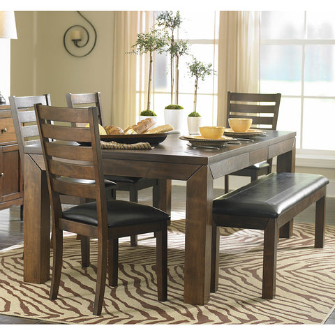 Homelegance Eagleville 82 Inch Butterfly Leaf Dining Table in Brown