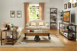 Homelegance Factory Rectangular Sofa Table w/ Wrought Iron Base