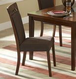 Homelegance Fleming 7 Piece Dining Room Set in Warm Cherry
