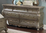 Homelegance Florentina Dresser With Marble Top In Silver