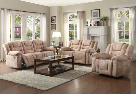 Homelegance Freya Glider Reclining Chair in Taupe