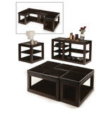 Homelegance Frisco Bay L-Shaped Cocktail Table in Espresso