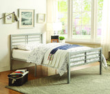 Homelegance Gale Metal Platform Bed in Silver