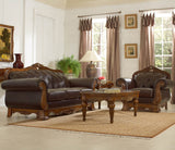 Homelegance Golden Eagle Sofa in Brown Leather