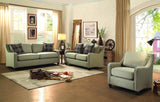 Homelegance Gretna 3 Piece Living Room Set in Wheat Tone Fabric