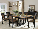 Homelegance Grisoni Trestle Dining Table in Two-Tone Finish