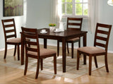 Homelegance Hale 5 Piece Rectangular Dining Table w/ Slat Back Chairs