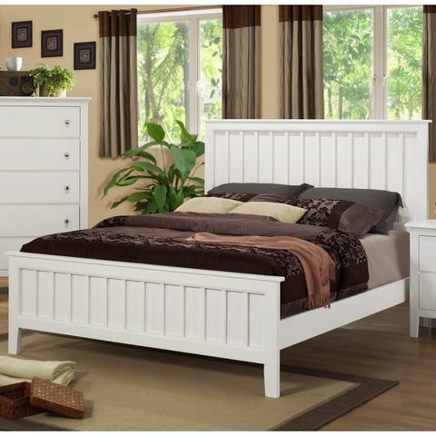 Homelegance Harris Panel Bed in White