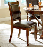 Homelegance Helena 3 Piece Round Dining Room Set in Cherry