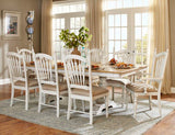 Homelegance Hollyhock Fabric Side Chair In Oak / White