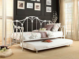 Homelegance Julia Metal Daybed With Trundle In White