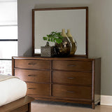 Homelegance Kasler 6 Drawer Dresser in Medium Walnut