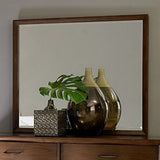 Homelegance Kasler Rectangular Mirror in Medium Walnut