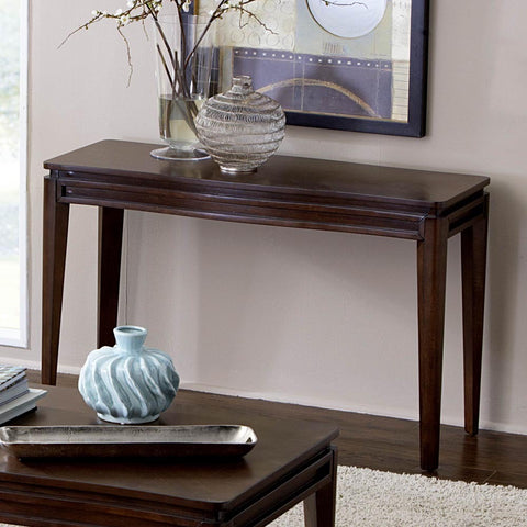Homelegance Kasler Rectangular Sofa Table in Medium Walnut