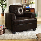 Homelegance Keaton Chair in Brown Leather