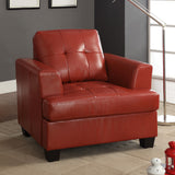 Homelegance Keaton Chair in Red Leather