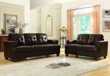 Homelegance Keaton Sofa in Brown Leather