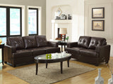 Homelegance Keaton Sofa in Brown Leather