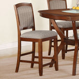 Homelegance Kelley 5 Piece Counter Height Table Set in Warm Walnut