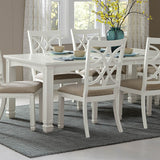 Homelegance Kentucky Park 7 Piece Extension Dining Room Set in White